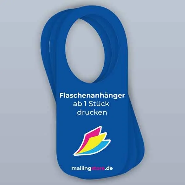 Flaschenanhänger individuell bedrucken