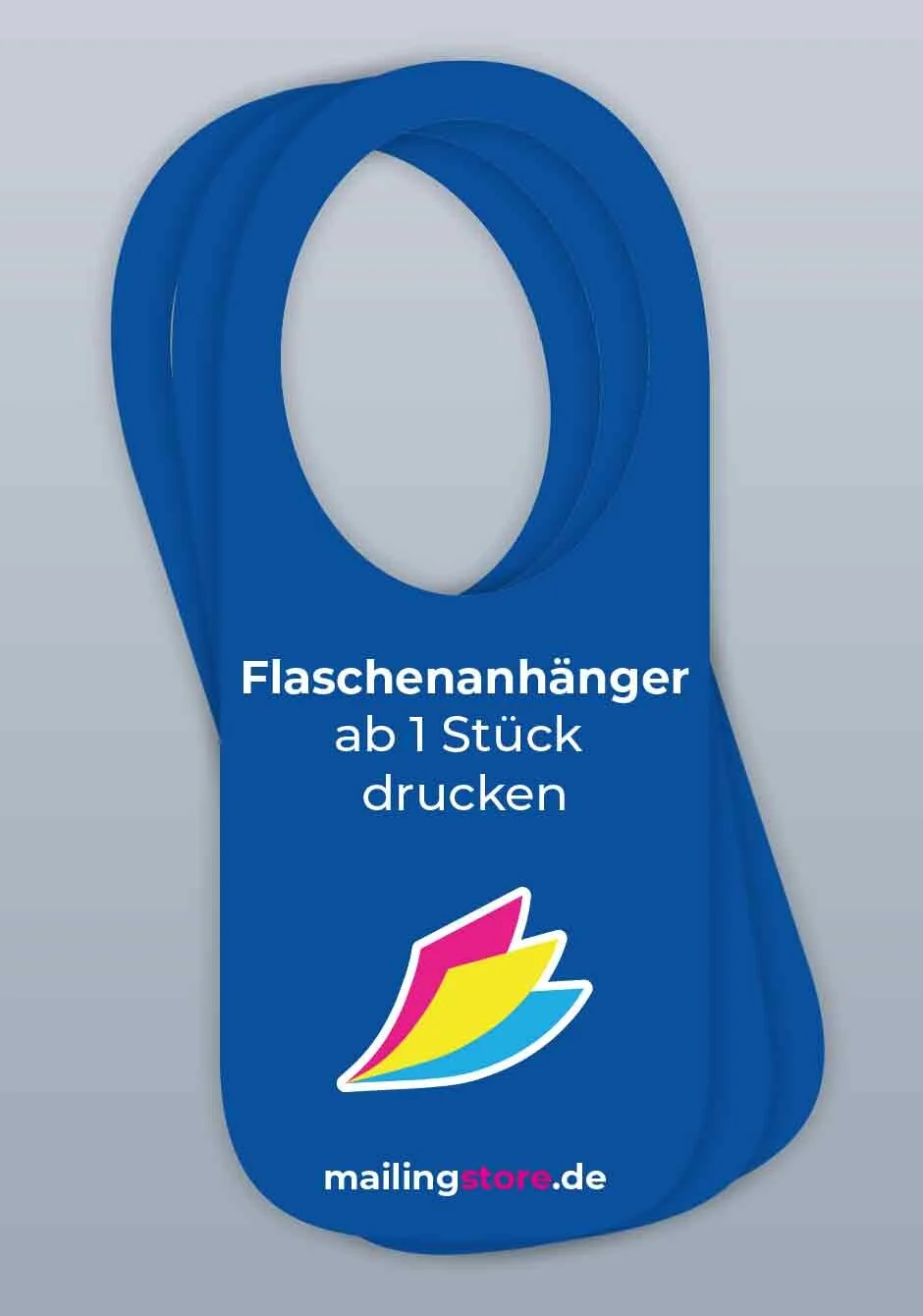 Flaschenanhänger drucken lassen