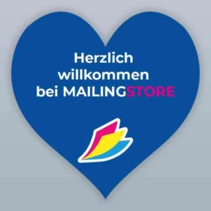 Herzförmige Flyer drucken