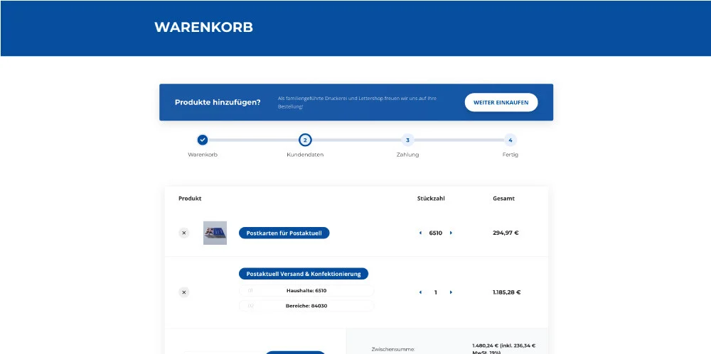 Postaktuell Sendung bestellen