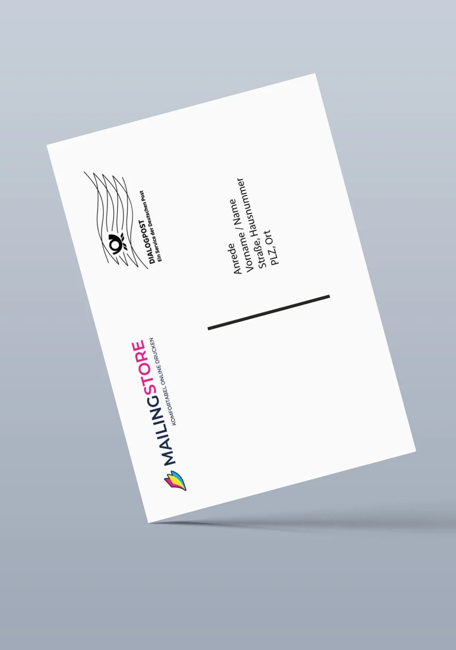 Postkartenmailing im DIN A6 Format versenden