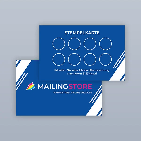 Stempelkarten online drucken lassen