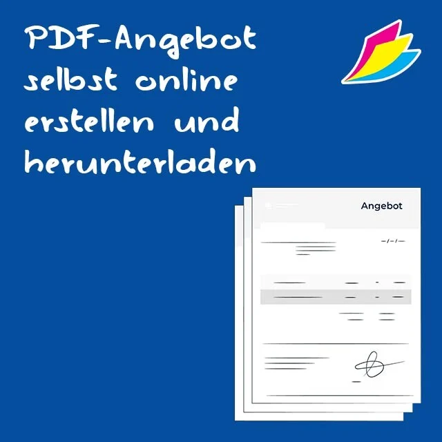 Selbst ein Angebot als PDF online erstellen und herunterladen bei MAILINGSTORE