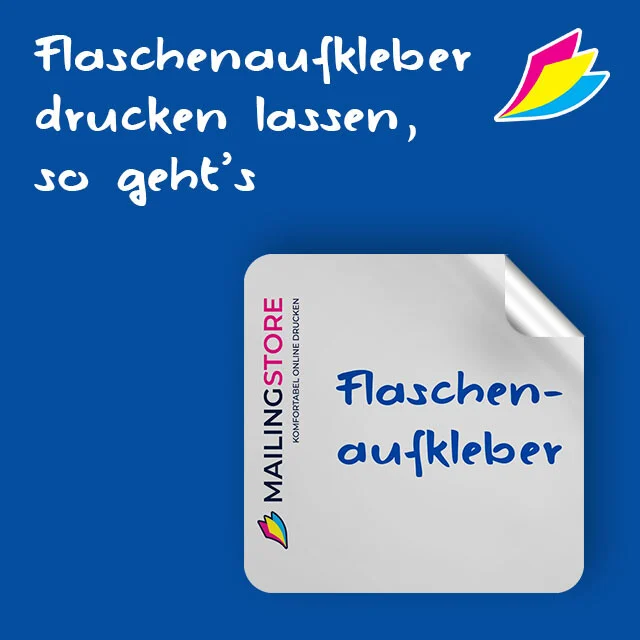 Flaschenaufkleber drucken lassen - so gehts