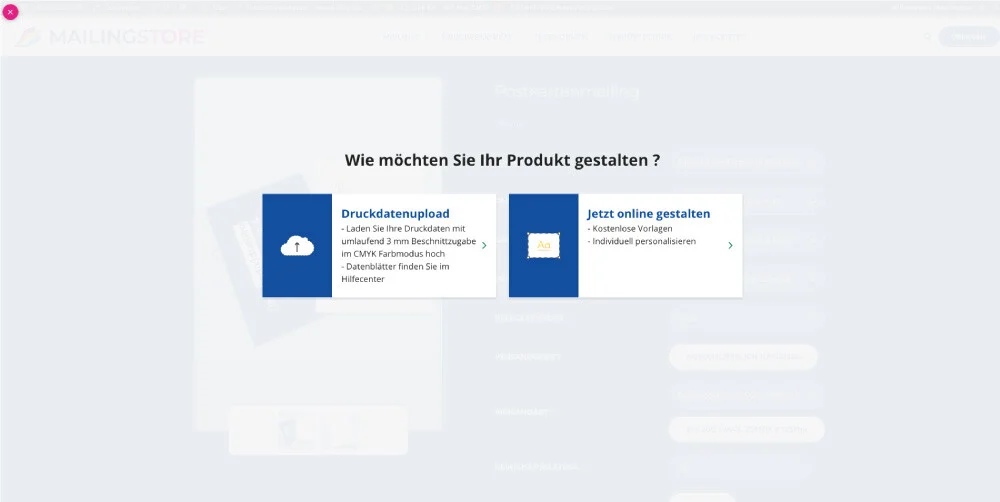 Gestaltung Print Mailing