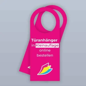 Türanhänger in Kleinauflage drucken lassen
