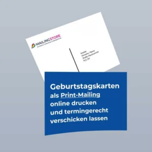Geburtstagskarten Mailing drucken und verschicken lassen