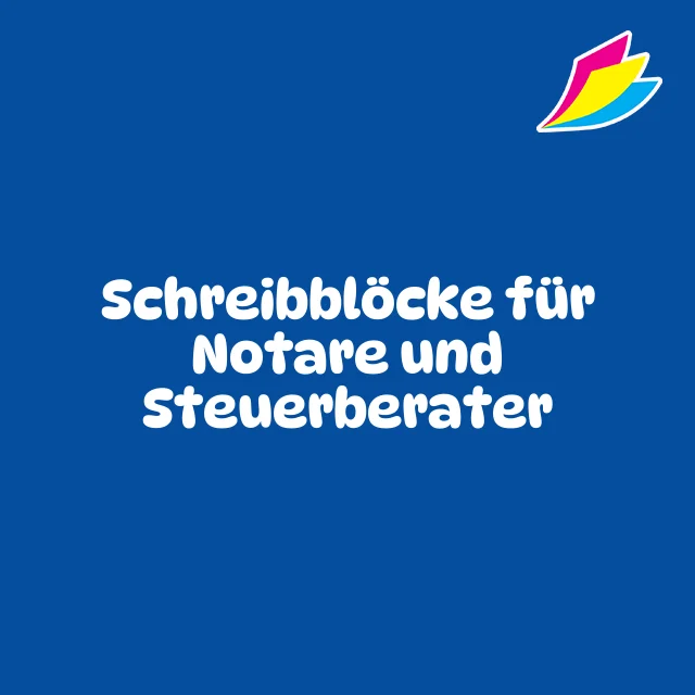 Schreibblöcke für Notare und Steuerberater