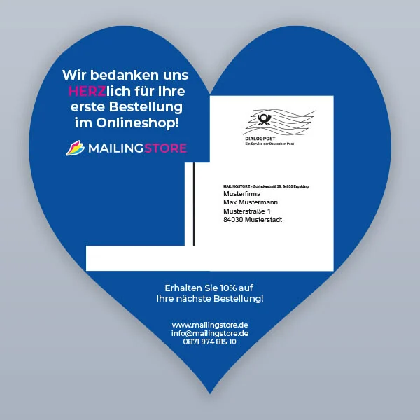 Bestelle online dein Dialogpost Mailing. Kurze Produktionszeiten und hohe Qualität für Dialogpost Mailings.